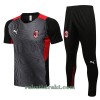 AC Milan Trenings Skjorter Set 22-23 Gråsvart - Herre